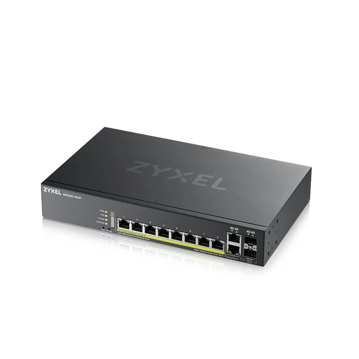 Galery – Zyxel GS2220-10HP-EU0101F switch de rede Gerido L2 Gigabit Ethernet (10/100/1000) Power over Ethernet (PoE) Preto0