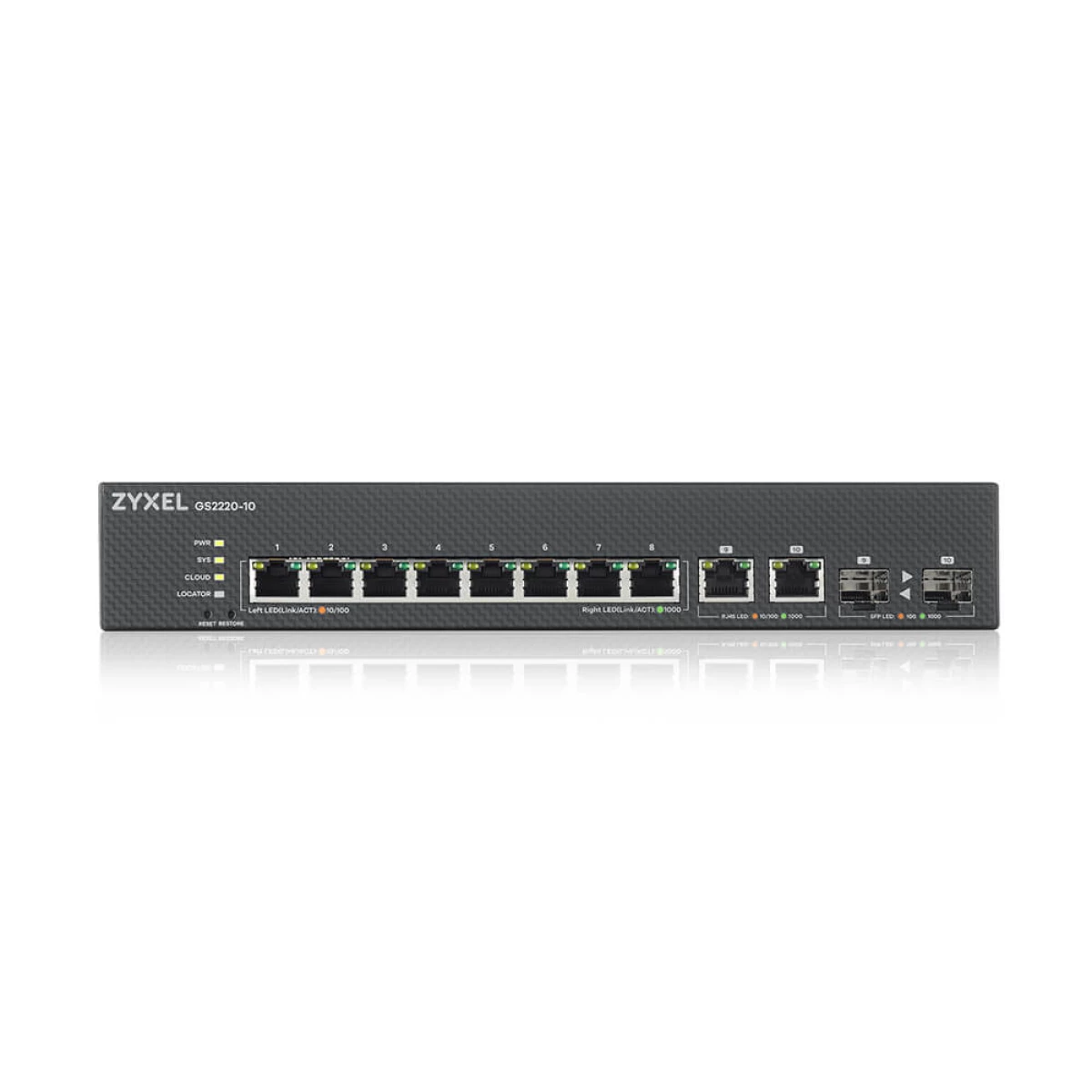 Galery – Zyxel GS2220-10-EU0101F switch de rede Gerido L2 Gigabit Ethernet (10/100/1000) Preto0