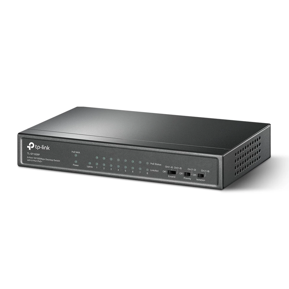 Galery – TP-Link TL-SF1009P switch de rede Não-gerido Fast Ethernet (10/100) Power over Ethernet (PoE) Preto0