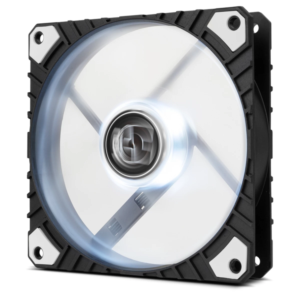 Thumbnail-Ventoinha Nox Hummer H-Fan Pro 120 PWM LED White Silent Fan