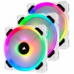 Thumbnail-LL Series, LL120 RGB White, 120MM Dual Light LOOP RGB LED PWM FAN, 3 FAN PACK WI