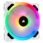 Galery – LL Series, LL120 RGB White, 120MM Dual Light LOOP RGB LED PWM FAN, 3 FAN PACK WI 0