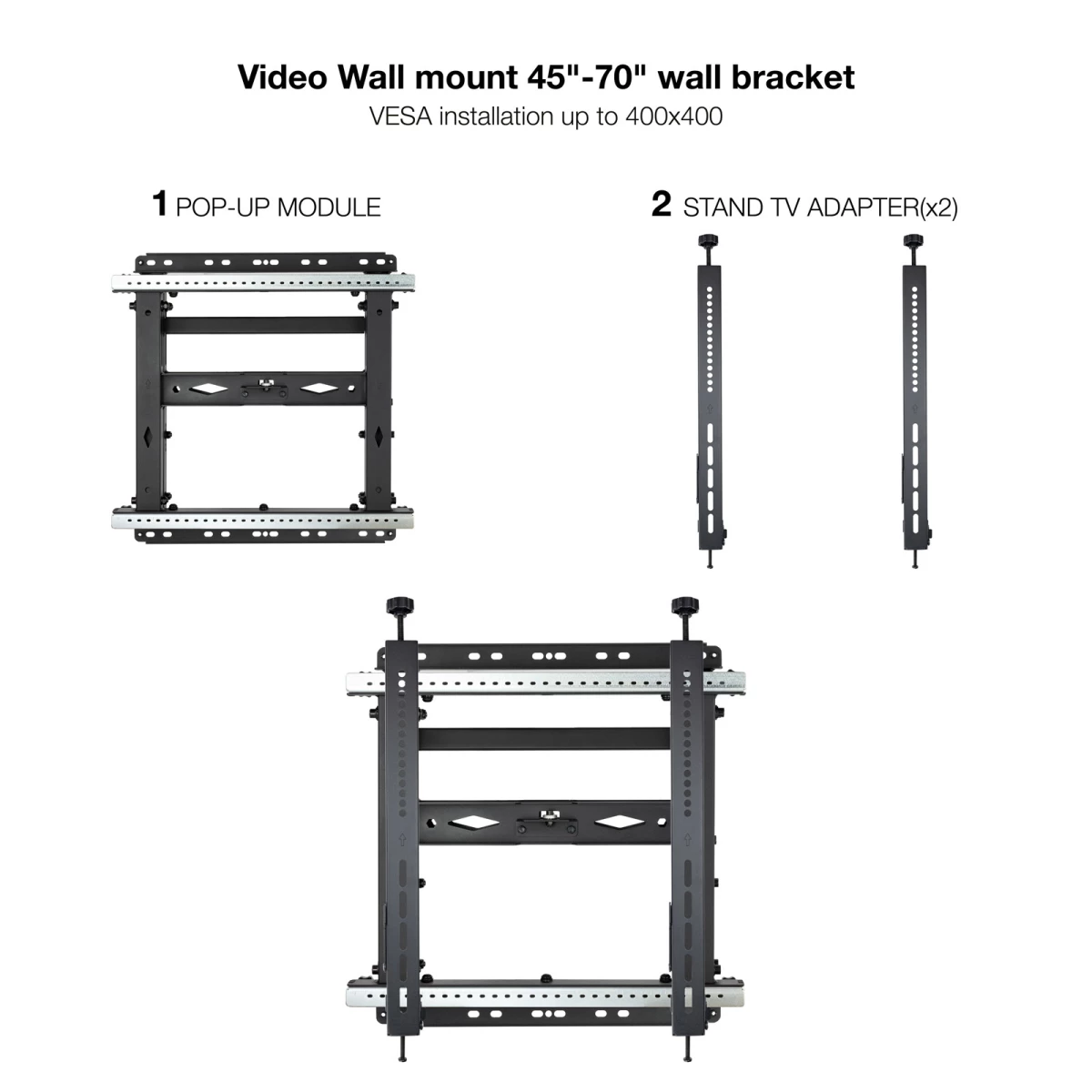 Galery – TooQ TQVW4571T suporte de exibição de sinalética 177,8 cm (70″) Preto0