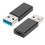 Thumbnail-Ewent EW9650 adaptador para cabos USB Type-A USB Type-C Preto