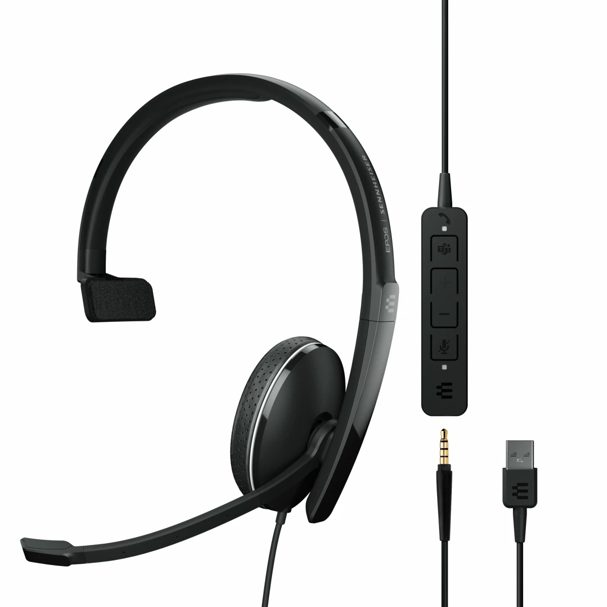 Galery – EPOS | SENNHEISER ADAPT 135T USB II Auscultadores Com fios Fita de cabeça Escritório/Call center USB Type-A Preto0