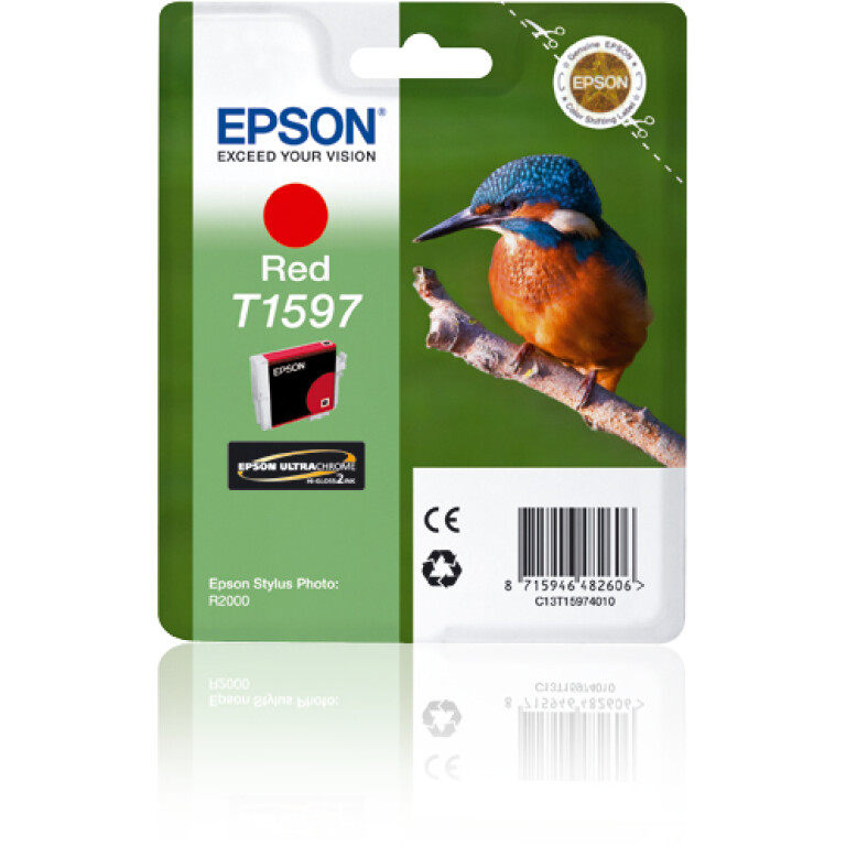 Thumbnail-Epson Tinteiro T1597 Vermelho Tinta UltraChrome Hi-Gloss2