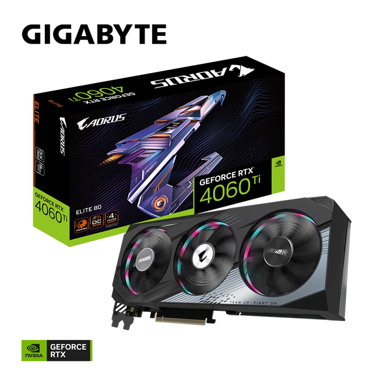 Galery – Gigabyte AORUS GeForce RTX 4060 Ti ELITE 8G NVIDIA 8 GB GDDR60