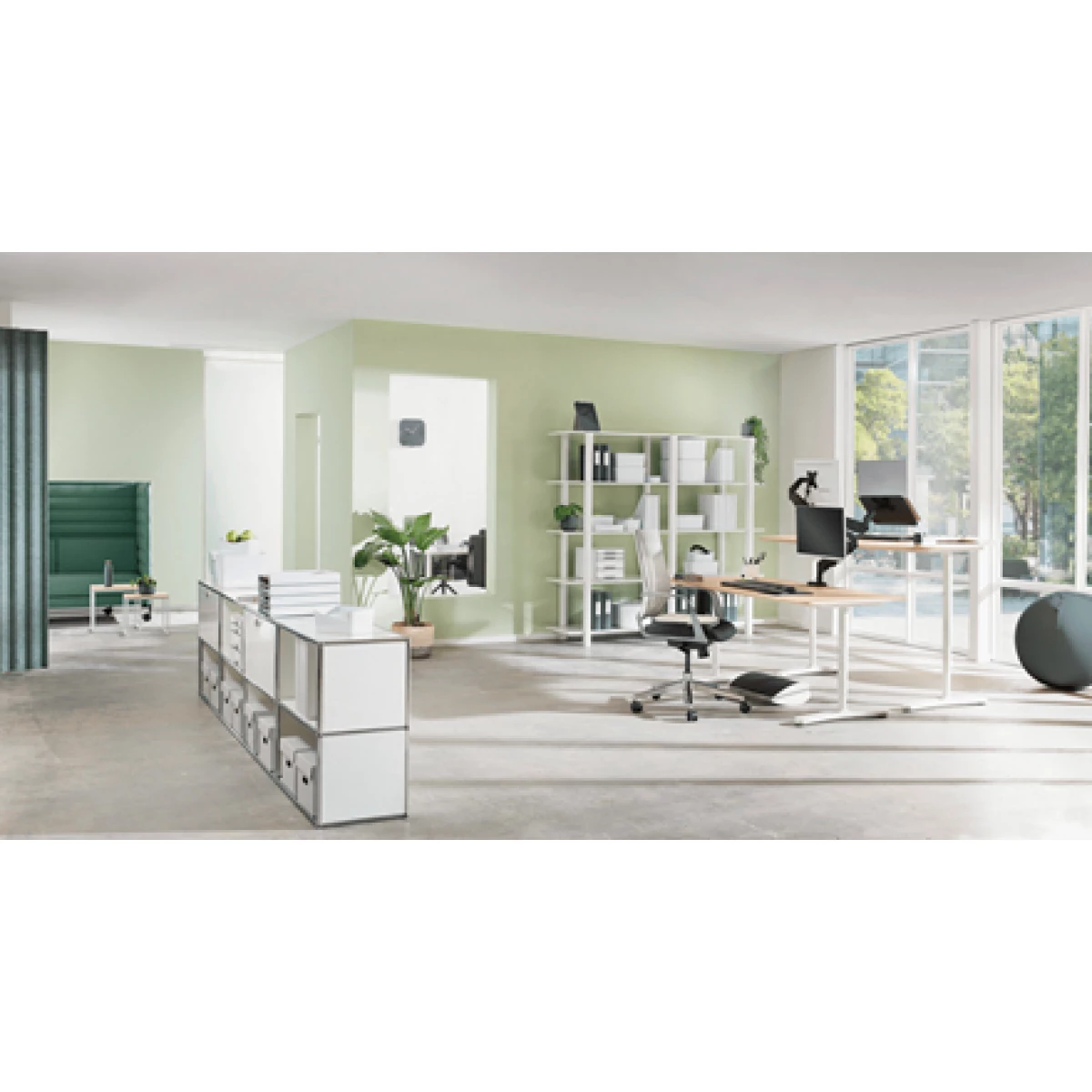 Galery – Leitz Active Sitzball 55cm Cinzento Interior Esférico0