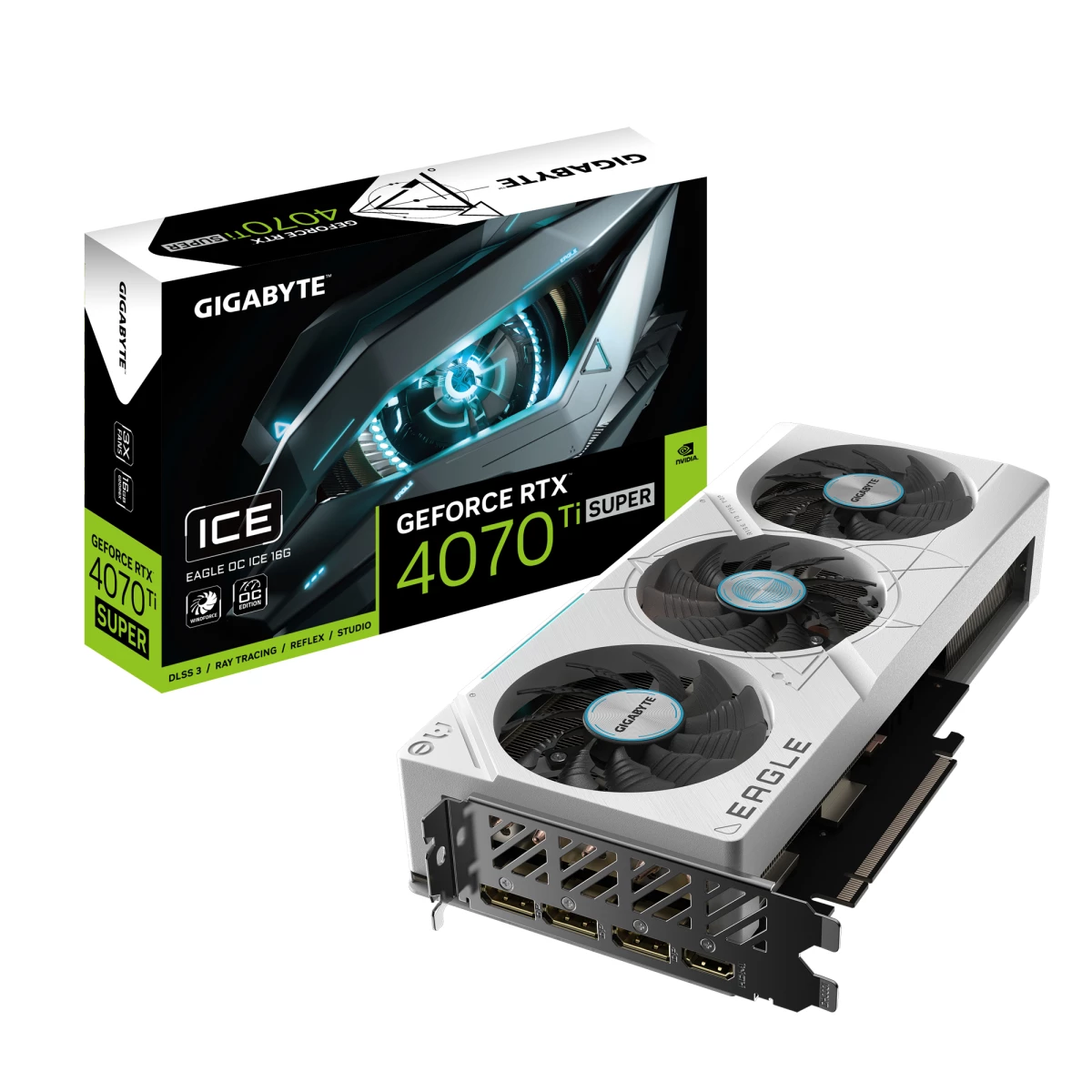 Thumbnail-Gigabyte GeForce RTX 4070 Ti SUPER EAGLE OC ICE 16G NVIDIA 16 GB GDDR6X