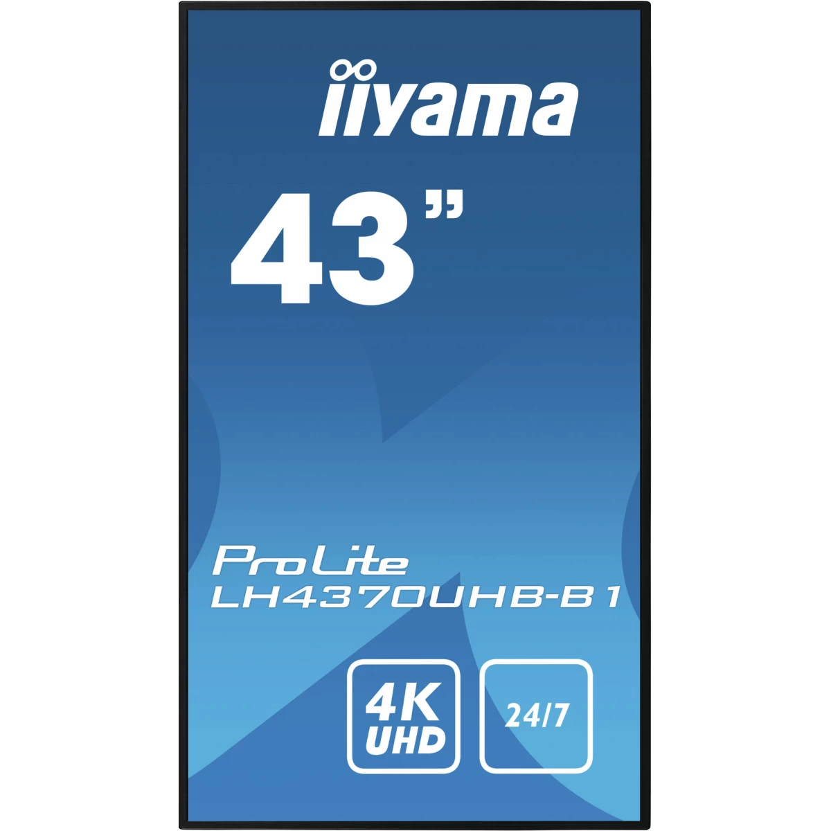 Thumbnail-iiyama LH4370UHB-B1 ecrã de sinalização Plasma digital 108 cm (42.5″) VA 700 cd/m² 4K Ultra HD Preto Processador built-in Android 9.0 24/7