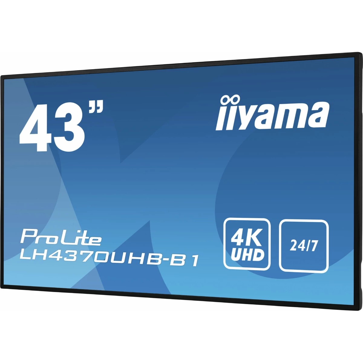 Galery – iiyama LH4370UHB-B1 ecrã de sinalização Plasma digital 108 cm (42.5″) VA 700 cd/m² 4K Ultra HD Preto Processador built-in Android 9.0 24/70