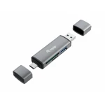 Thumbnail-Equip 245460 leitor de cartões USB 3.2 Gen 1 (3.1 Gen 1) Type-A/Type-C Cinzento