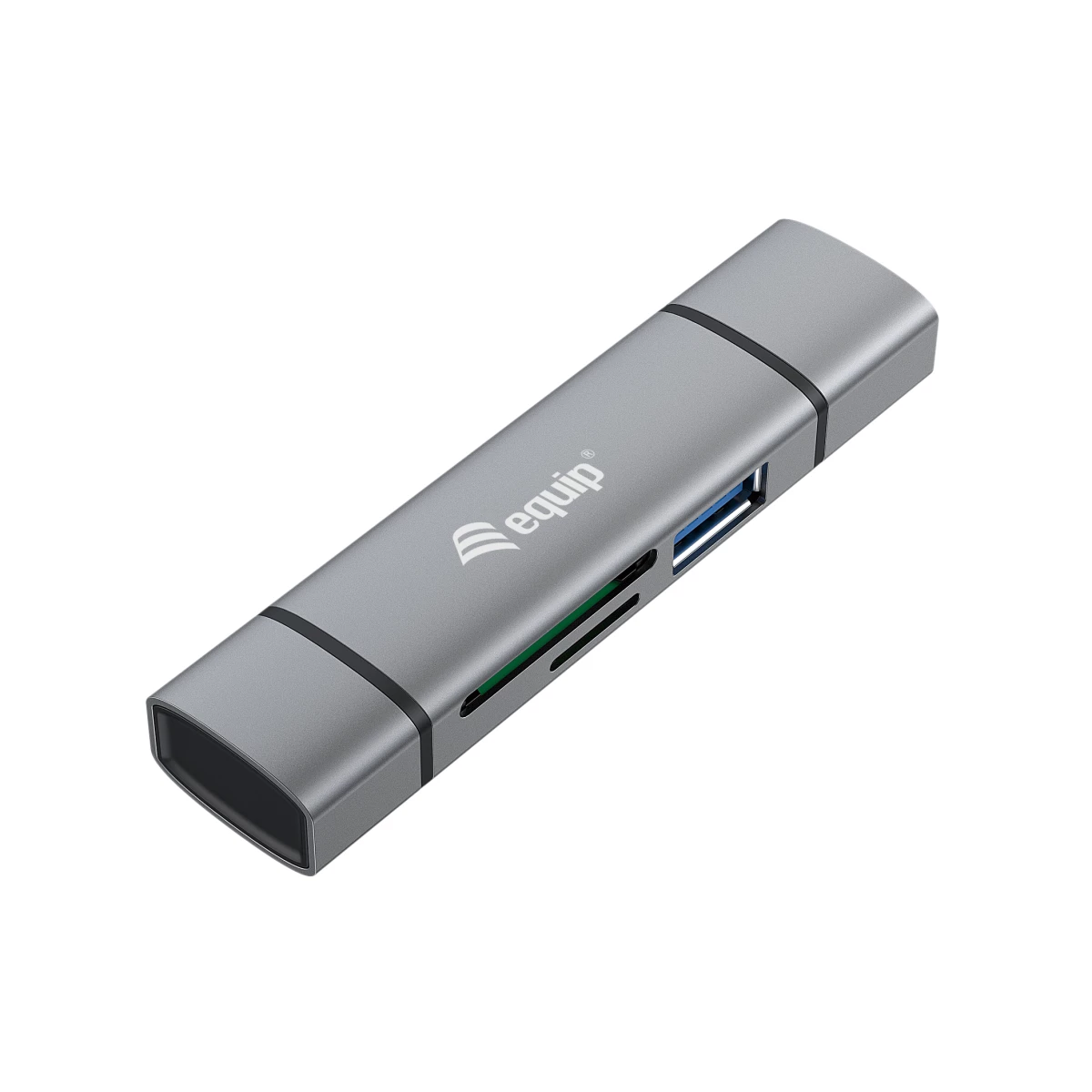 Galery – Equip 245460 leitor de cartões USB 3.2 Gen 1 (3.1 Gen 1) Type-A/Type-C Cinzento0