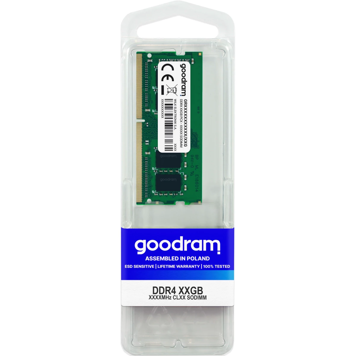 Thumbnail-Goodram GR2666S464L19S/4G módulo de memória 4 GB 1 x 4 GB DDR4 2666 MHz