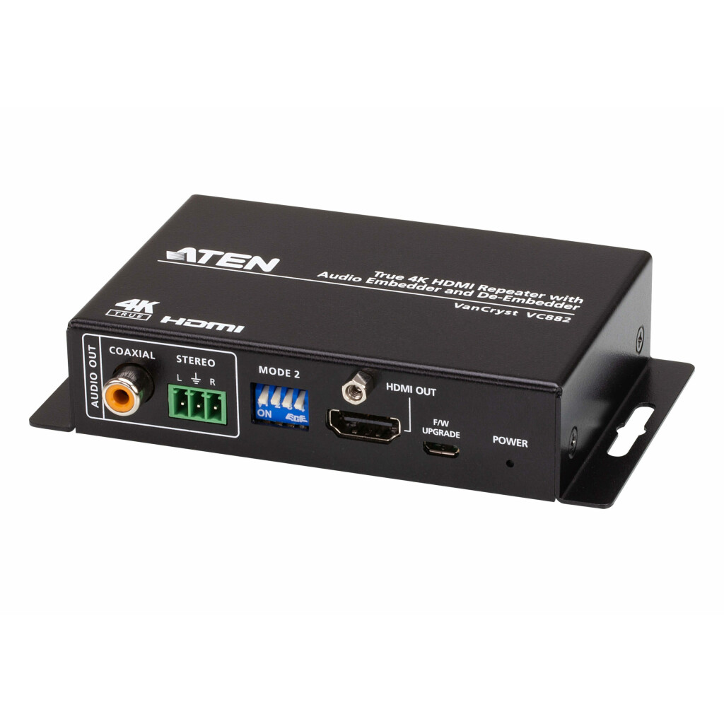 Thumbnail-ATEN Repetidor True 4K HDMI com Audio Embedder e De-Embedder