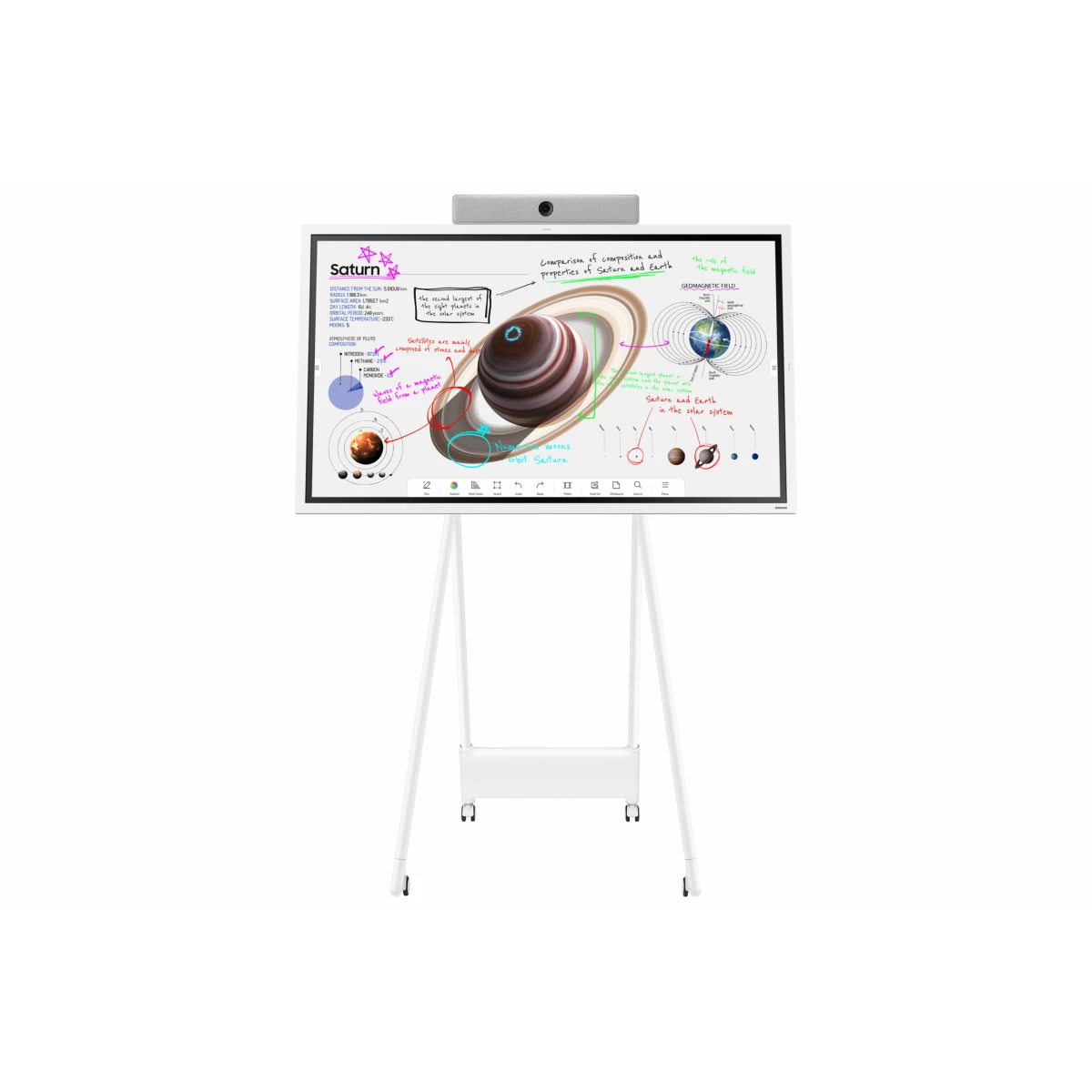 Galery – Samsung Flip Pro WM55B Plasma interativo 139,7 cm (55″) VA Wi-Fi 350 cd/m² 4K Ultra HD Branco Ecrã táctil Processador built-in Tizen 16/70