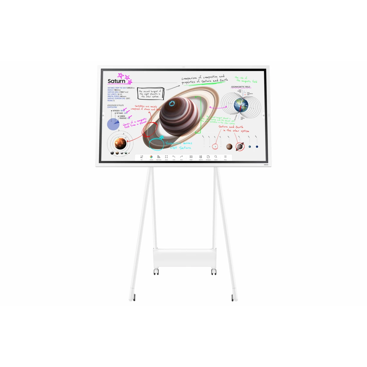 Galery – Samsung Flip Pro WM55B Plasma interativo 139,7 cm (55″) VA Wi-Fi 350 cd/m² 4K Ultra HD Branco Ecrã táctil Processador built-in Tizen 16/70