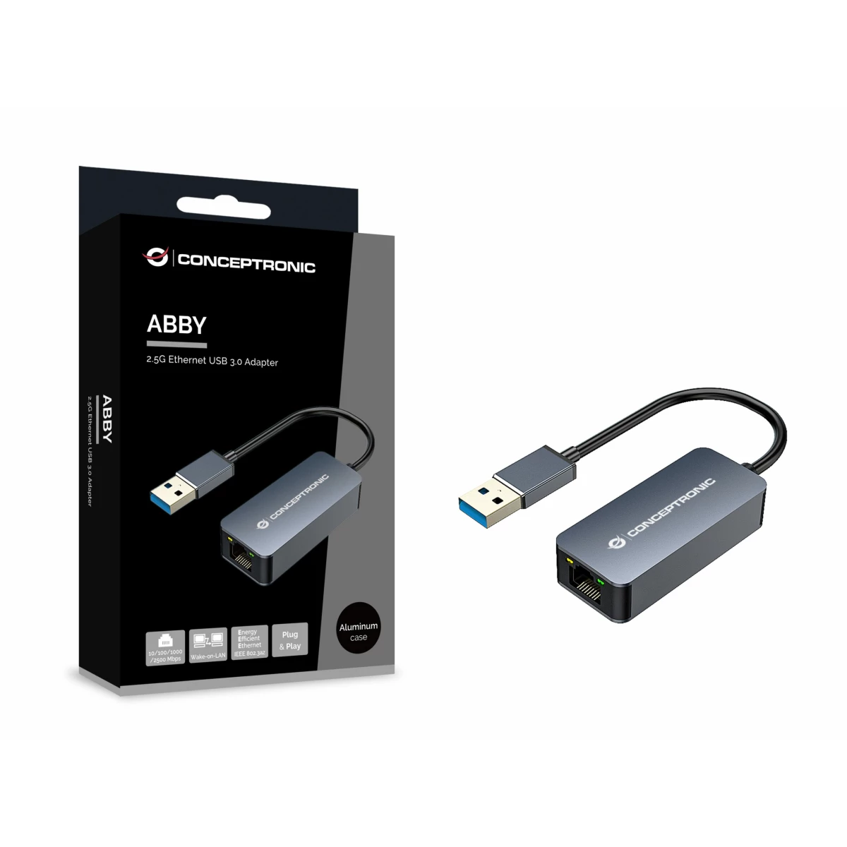 Galery – Conceptronic ABBY12G cartão de rede Ethernet 2500 Mbit/s0