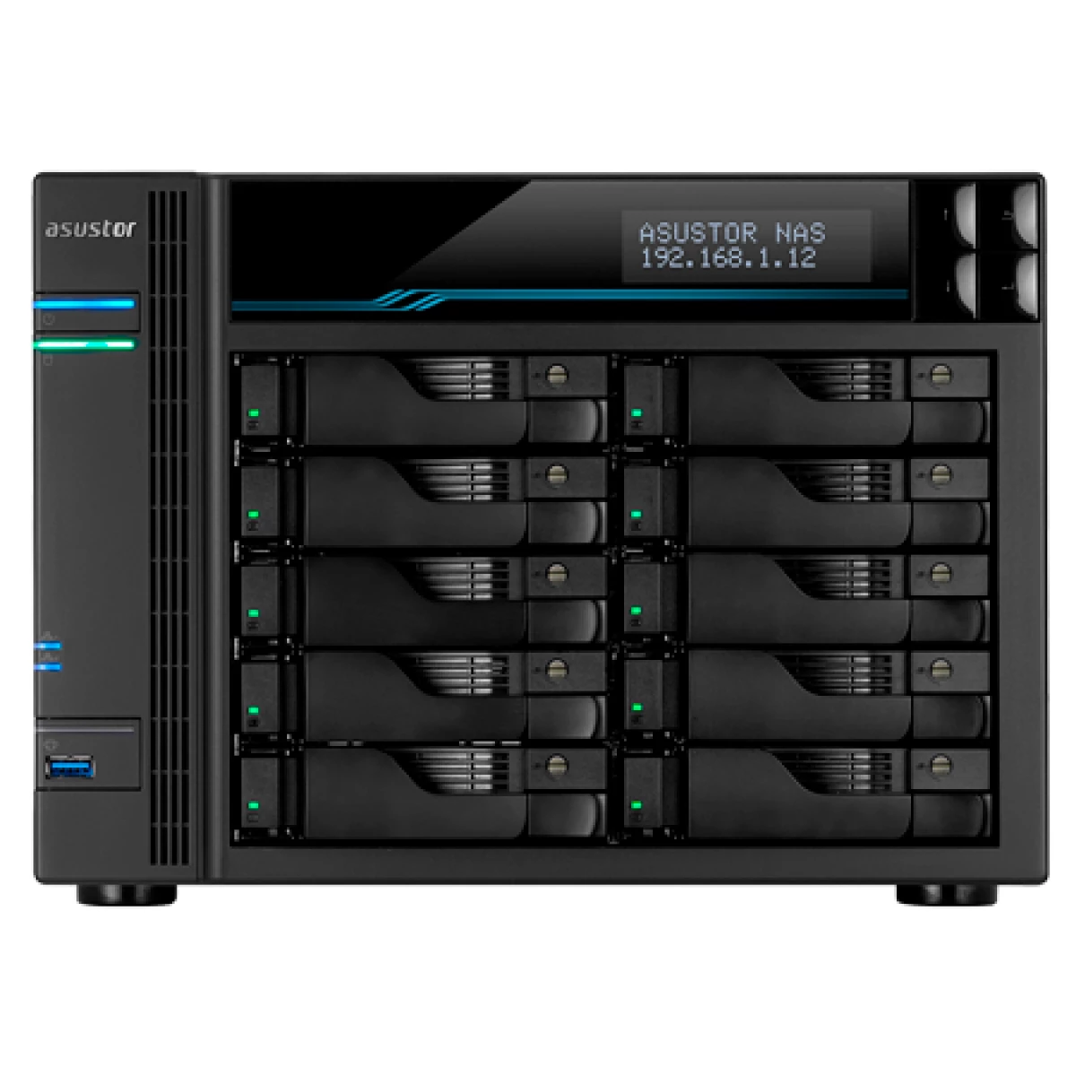 Thumbnail-NAS ASUSTOR 10-Bay LOCKERSTOR 10 PRO, Xeon E-2224 4C 3,4GHz/8GB/2.5GbE/USB, 5Y WTY
