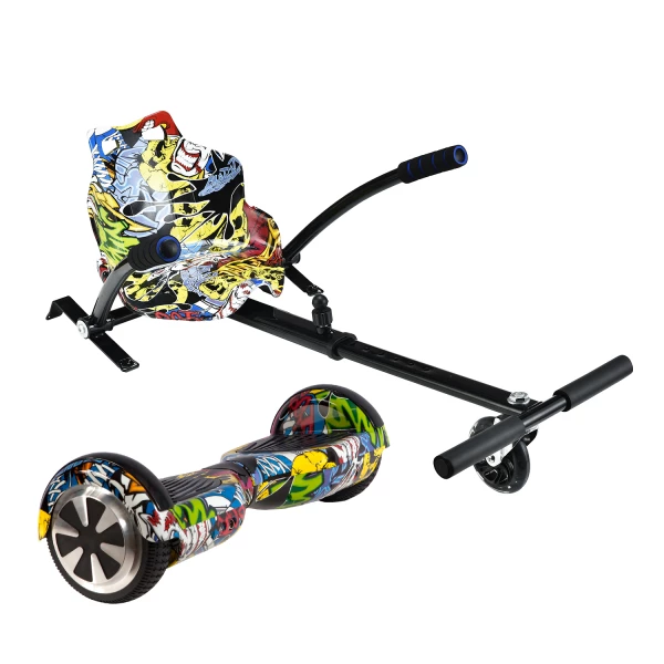 Thumbnail-URBANGLIDE Conjunto HOVERBOARD 65 LITE 4AH MULTICOLOR  + Kart Pilot MULTICOLOR – 57317