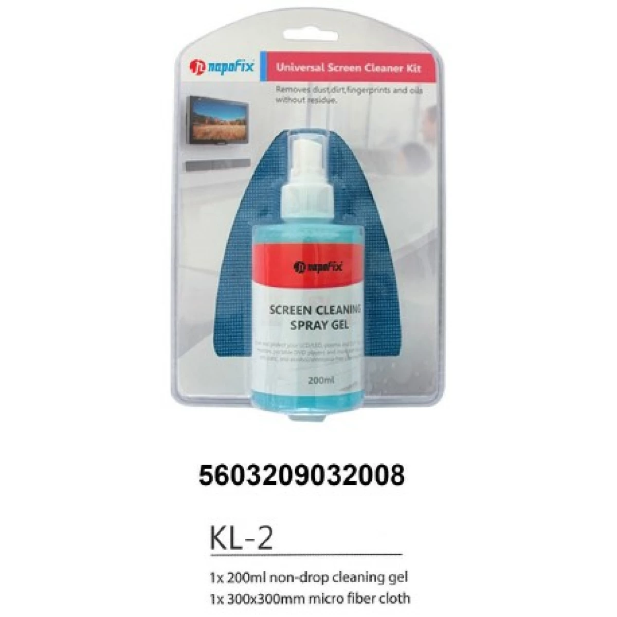 Thumbnail-Gel Limpeza Napofix 200ml+Pano KL-2