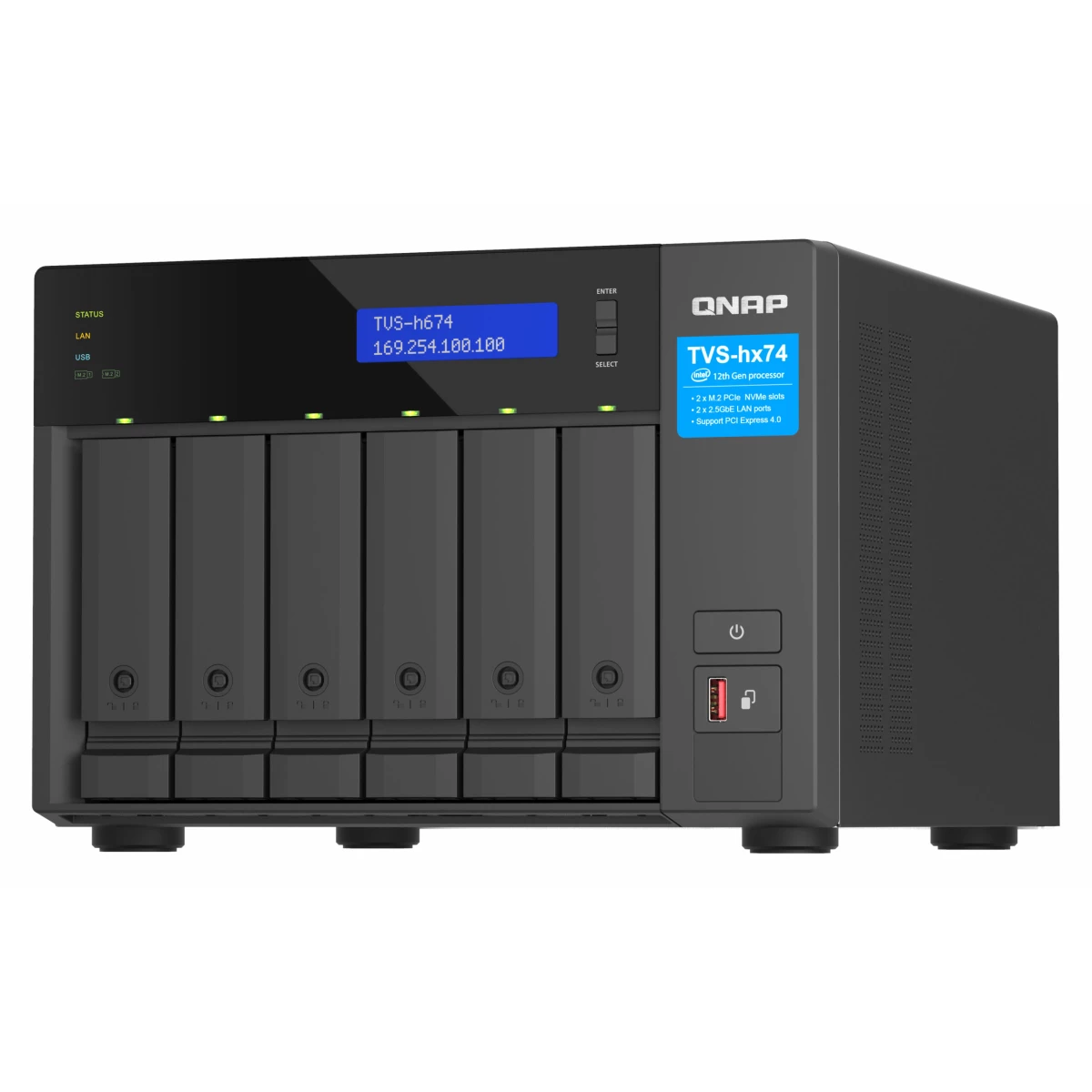 Galery – QNAP TVS-h674 NAS Tower Ethernet LAN Preto i3-121000