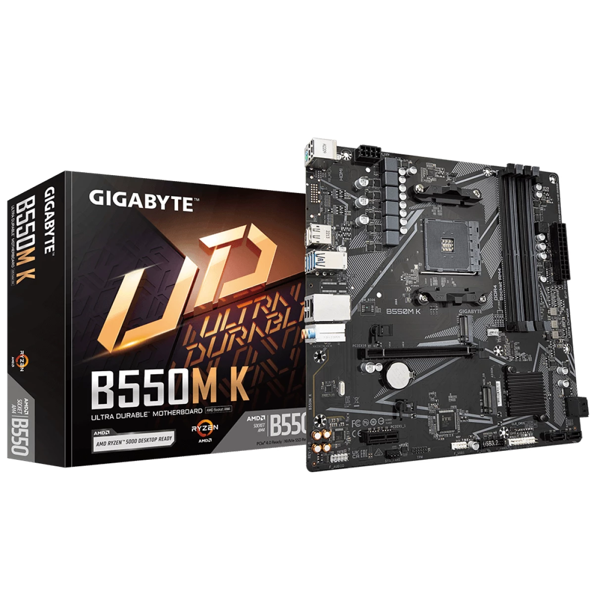 Thumbnail-Gigabyte B550M K 1.0 motherboard AMD B550 Socket AM4 micro ATX