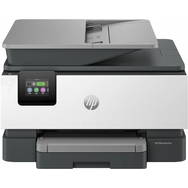 Thumbnail-HP OfficeJet Pro Multifunções HP 9122e, Cor, Impressora para Pequenas e médias empresas, Impressão, cópia, digit., fax, HP+; Compatibilidade com o HP Instant Ink; Impressão a partir do smartphone ou tablet; Ecrã tátil; Digitalização avançada inteligente; HP Instant Paper; Porta USB frontal para unidade flash; Impressão frente e verso; Digitalização frente e verso; Alimentador automático de documentos (ADF); Fax