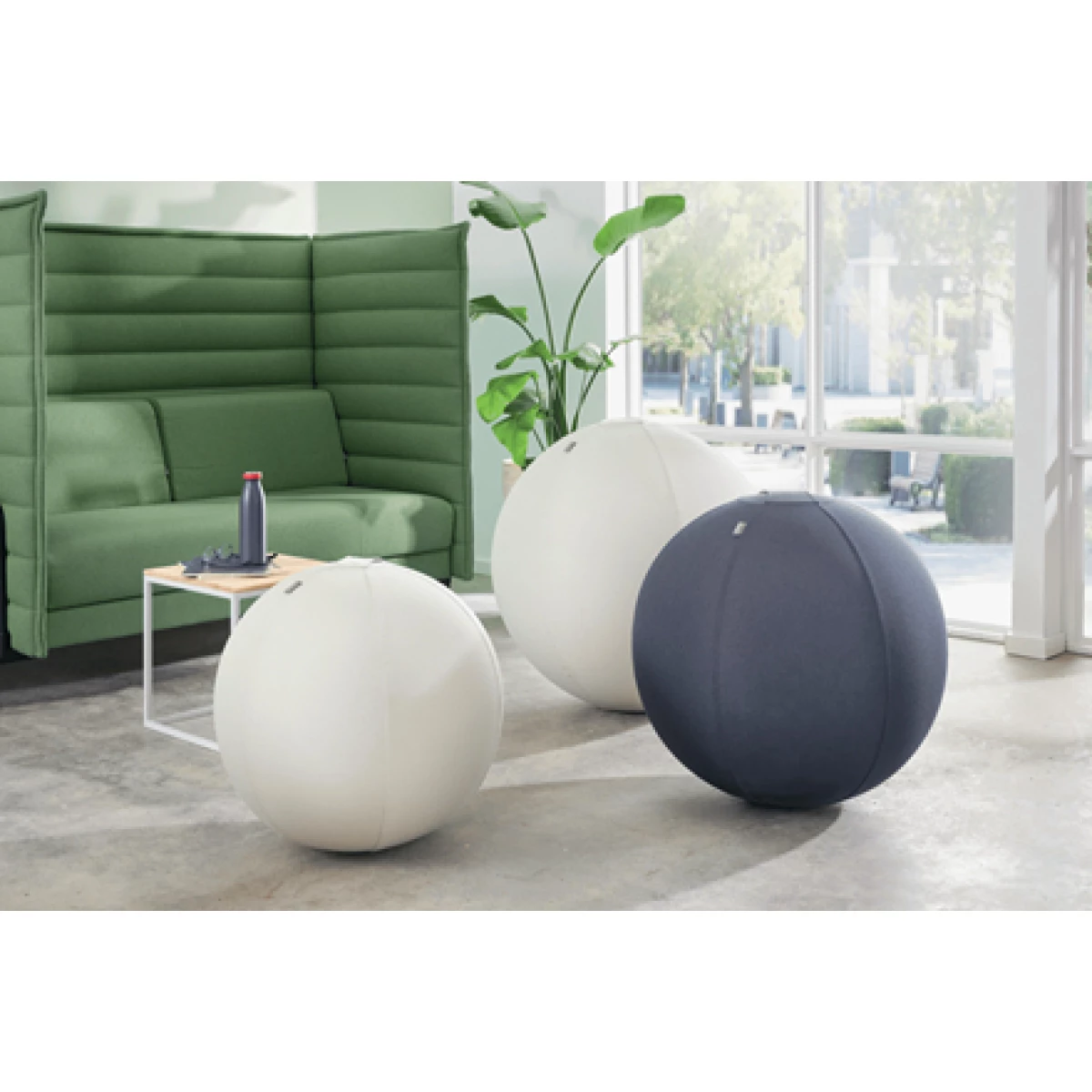 Galery – Leitz Active Sitzball 55cm Cinzento Interior Esférico0