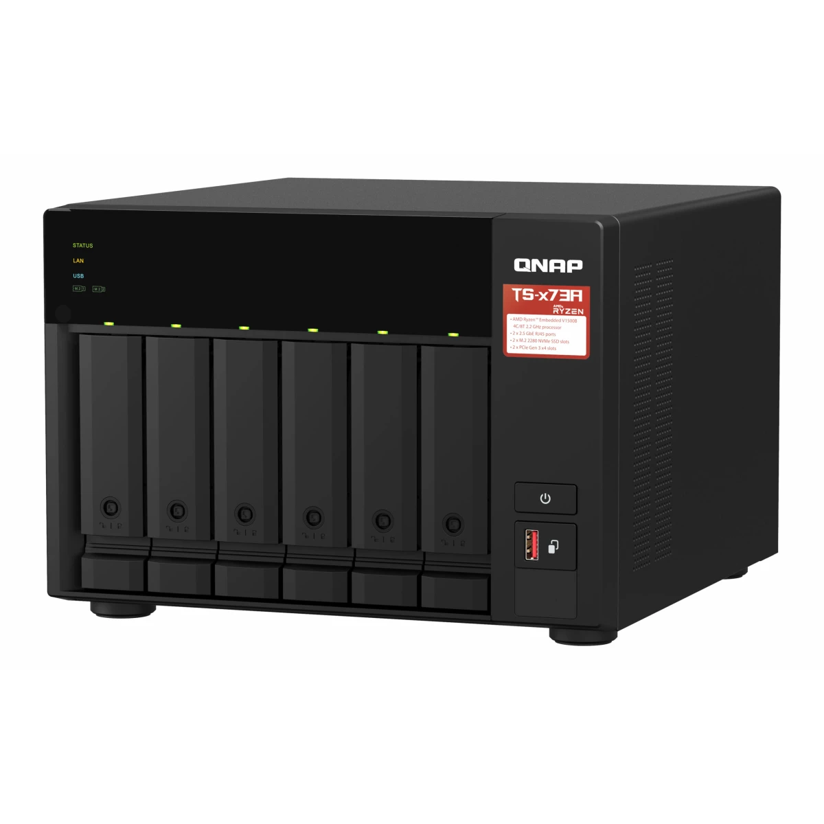 Galery – QNAP TS-673A NAS Tower Ethernet LAN Preto V1500B0