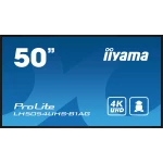 Thumbnail-iiyama LH5054UHS-B1AG ecrã de sinalização Plasma digital 125,7 cm (49.5″) LCD Wi-Fi 500 cd/m² 4K Ultra HD Preto Processador built-in Android 11 24/7