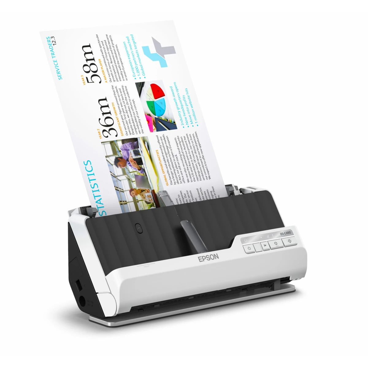 Galery – Epson DS-C490 Scanner ADF + alimentado por folhas 600 x 600 DPI A4 Preto, Branco0