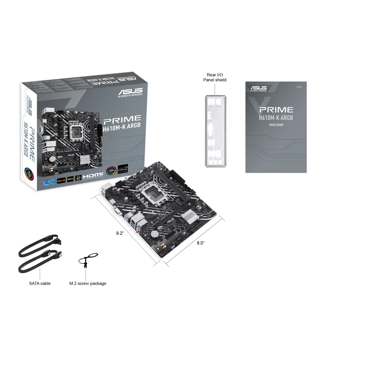 Galery – ASUS PRIME H610M-K ARGB Intel H610 LGA 1700 micro ATX0