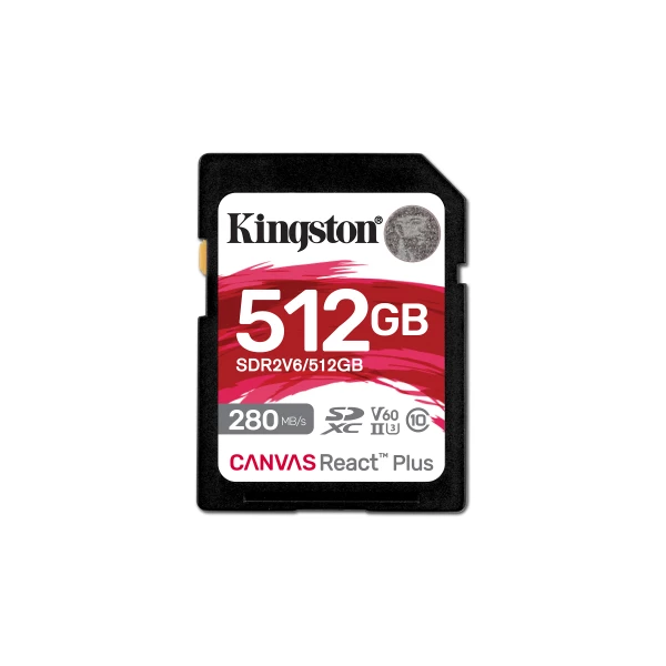 Thumbnail-Kingston Technology Canvas React Plus 512 GB SDXC UHS-II Classe 10