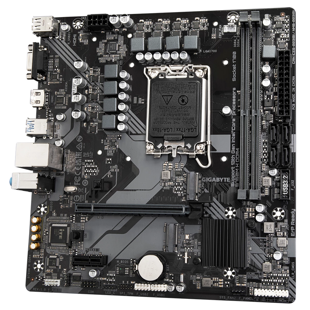 Galery – Gigabyte B760M H DDR4 motherboard Intel B760 Express LGA 1700 micro ATX0