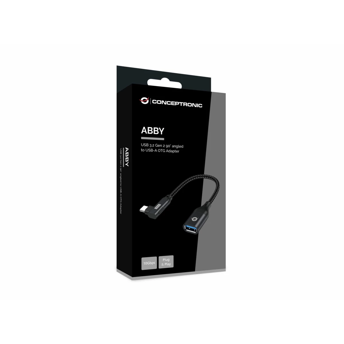 Galery – Conceptronic ABBY19B adaptador para cabos USB-C USB-A Preto0