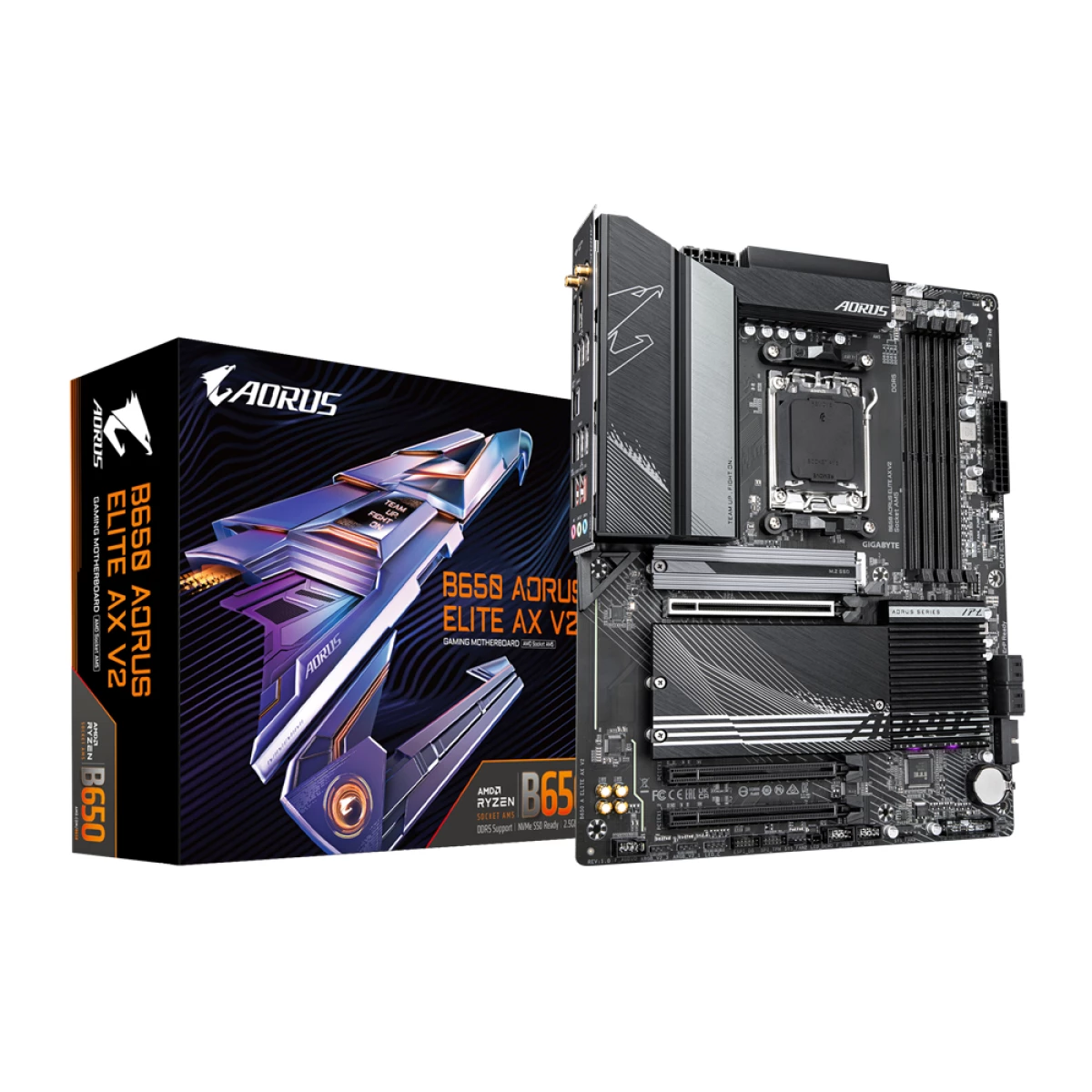 Thumbnail-Gigabyte B650 AORUS ELITE AX V2 motherboard AMD B650 Ranhura AM5 ATX