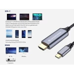 Galery – Conceptronic ABBY10G adaptador de cabo de vídeo 2 m USB Type-C HDMI Cinzento0