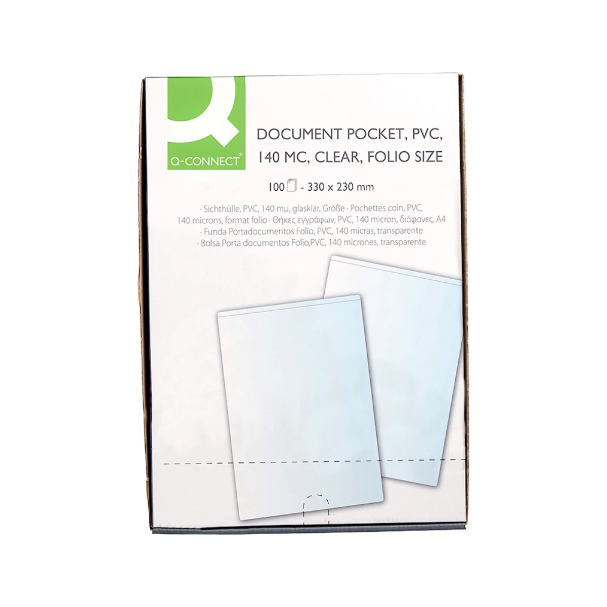 Galery – Bolsa portacarnet folio 140 microns pvc transparente0