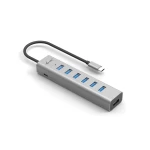 Galery – i-tec C31HUBMETAL703 hub de interface USB 3.2 Gen 1 (3.1 Gen 1) Type-C 5000 Mbit/s Cinzento0