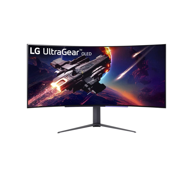 Thumbnail-LG 45GR95QE-B monitor de ecrã 113 cm (44.5″) 3440 x 1440 pixels Wide Quad HD OLED Preto