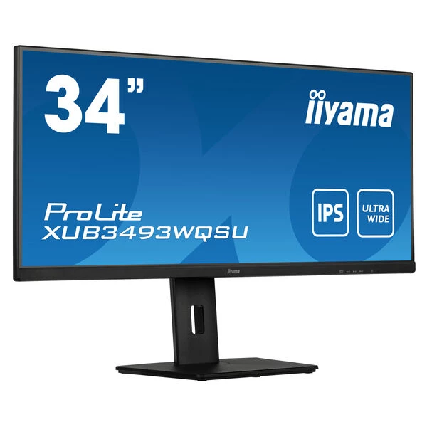 Thumbnail-iiyama ProLite XUB3493WQSU-B5 monitor de ecrã 86,4 cm (34″) 3440 x 1440 pixels UltraWide Quad HD LED Preto