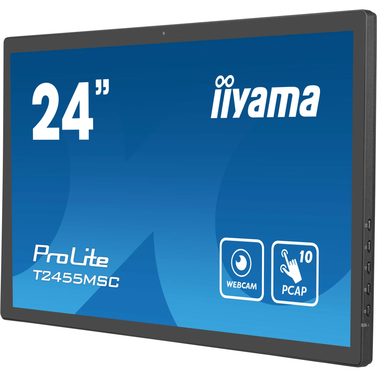 Galery – iiyama T2455MSC-B1 ecrã de sinalização Plasma digital 61 cm (24″) LED 400 cd/m² Full HD Preto Ecrã táctil0