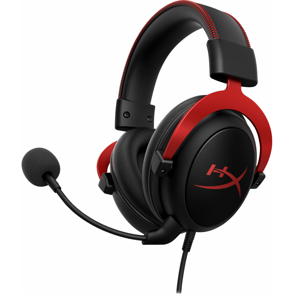 Thumbnail-HyperX Cloud II – Headset de gaming (Preto-Vermelho)