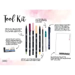 Galery – Conjunto watercoloring tombow conjunto floral 9 pecas0