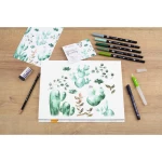 Galery – Conjunto watercoloring tombow greenery 9 pecas0