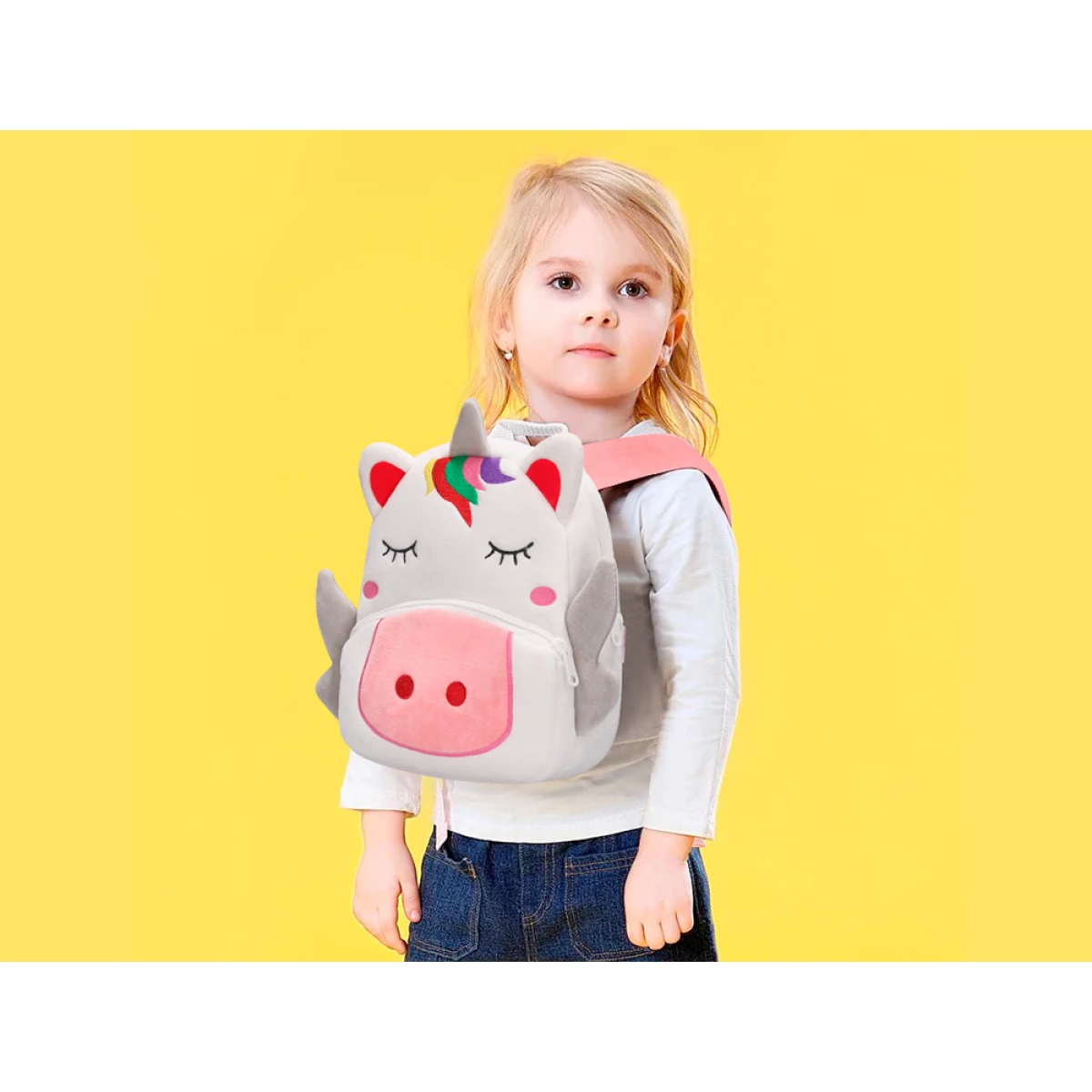 Galery – Mochila infantil liderpapel unicornio peluche 260x100x240 mm0