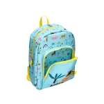 Galery – Mochila escolar liderpapel infantil safari desenho leao azul 330x100x250 mm0