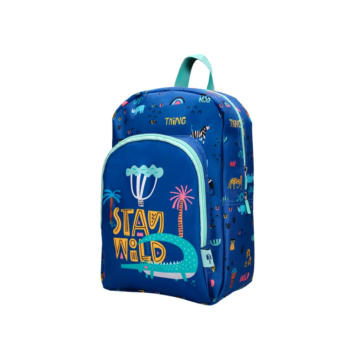 Galery – Mochila escolar liderpapel infantil safari desenho crocodilo azul marinho 330x100x250 mm0