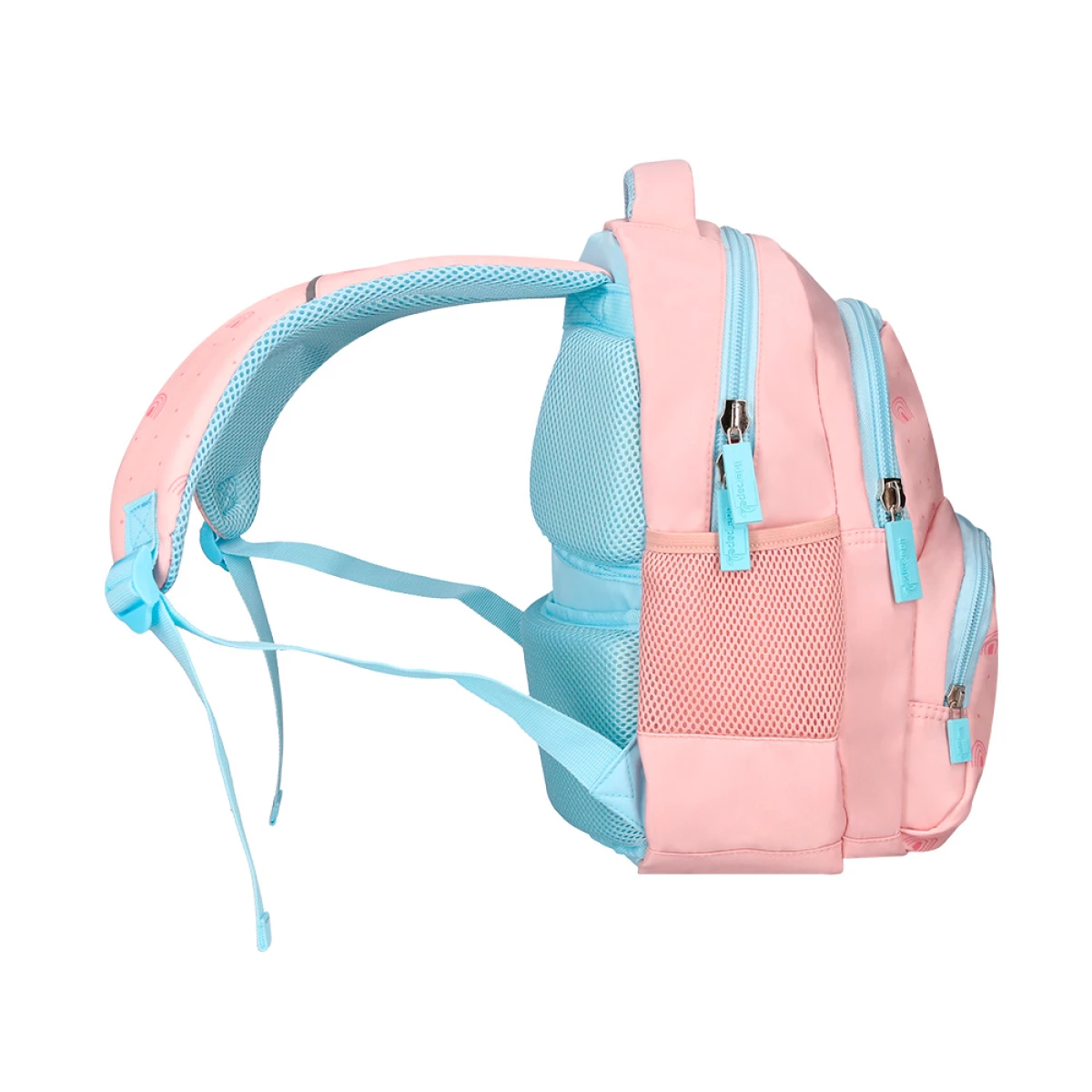 Galery – Cartera escolar liderpapel moc hila multibolsillo infantil rainbows rosa 350x110x270 mm0